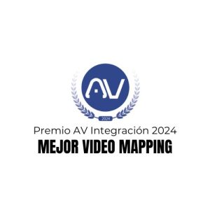 Distintivo del Premio AV INTEGRACIÓN MEJOR VIDEOMAPPING 2024