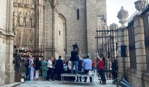 Ofrenda floral en la Víspera de la celebración del Corpus Christi de Toledo